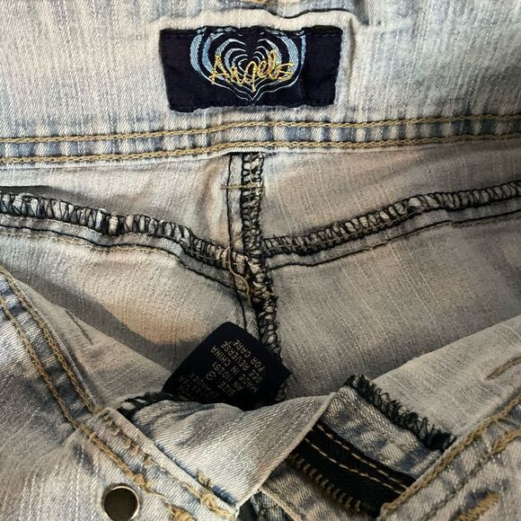 Angels Jrs Low Rise Boot Cut Flared Jeans - Picture 3 of 4